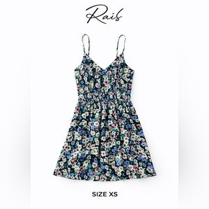 Rails Floral Spaghetti Strap Midi Dress Fit & Flare Size XS Multicolor Summer